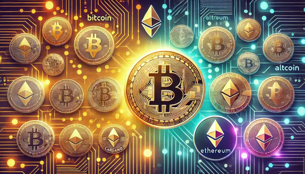 Bitcoin, Altcoin, Bitcoin vs Altcoin, kripto para yatırımı, Bitcoin avantajları, Altcoin avantajları, kripto para rehberi, yatırım stratejileri, kripto para riskleri, Blockchain teknolojisi